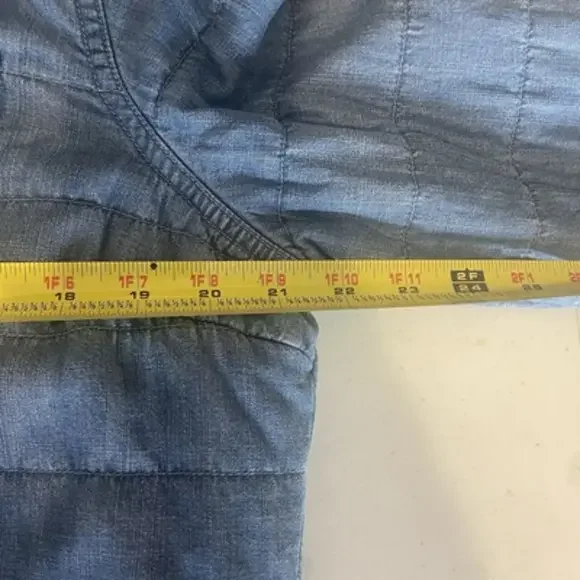 LL Bean Jean Quilted Chore Sherpa Jacket Size Medium Pockets Casual NWT - Picture 11 of 12